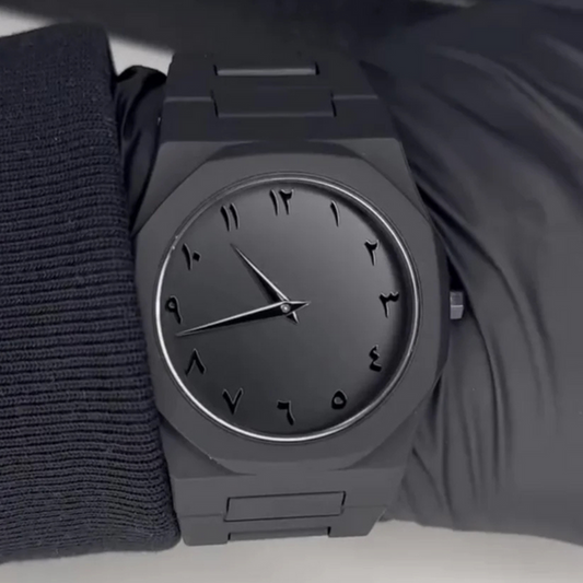 Black Arabic watch